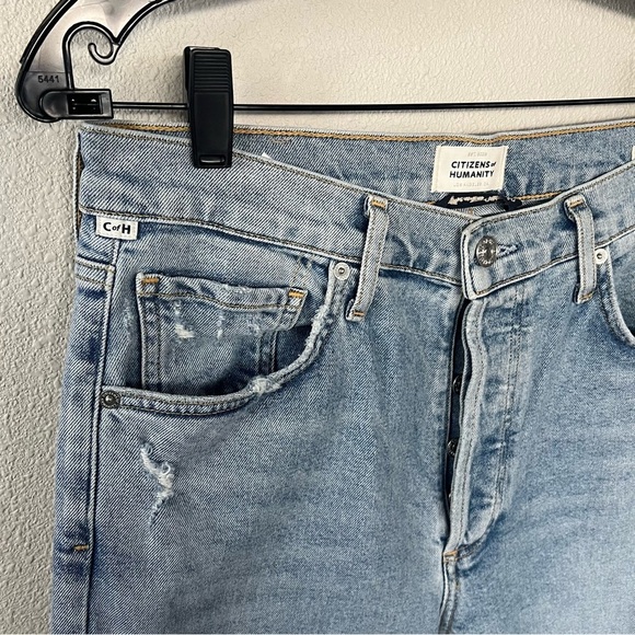 Citizens of Humanity Jolene Cropped Straight Leg Jeans Blue Jay Denim Women’s 29 - Picture 5 of 13